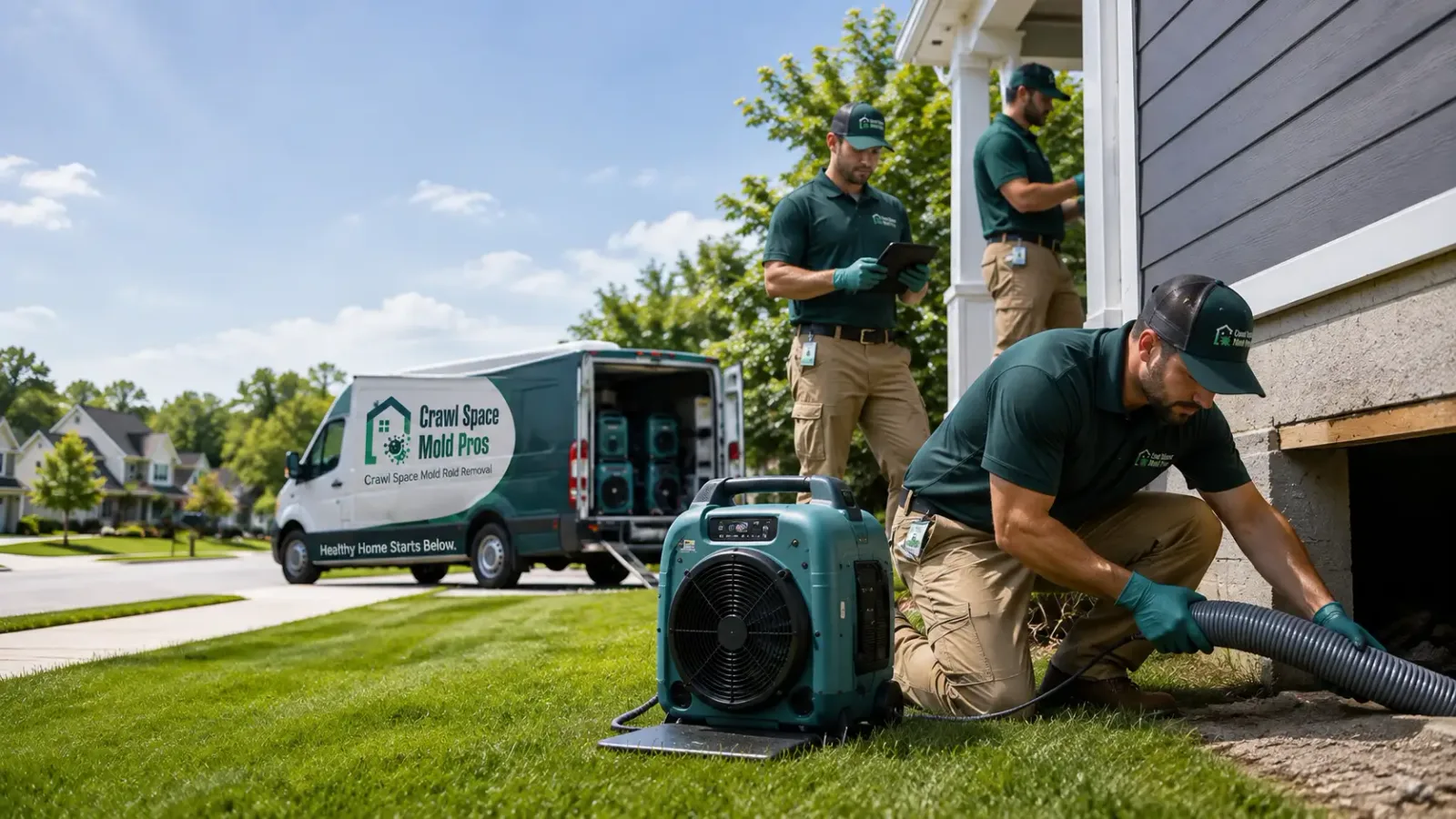 Crawl Space Mold Removal in Lerna, IL